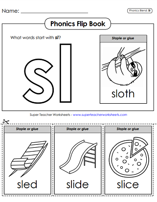 Phonics Worksheets - SL Sound