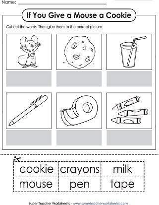 If you give a mouse a cookie worksheets