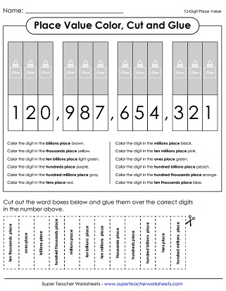 Free Printable Place Value Chart In Spanish