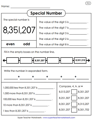 Free Printable Place Value Chart In Spanish