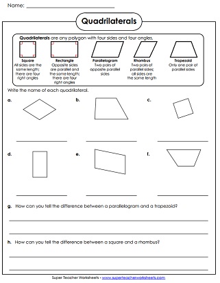 Polygon Worksheets