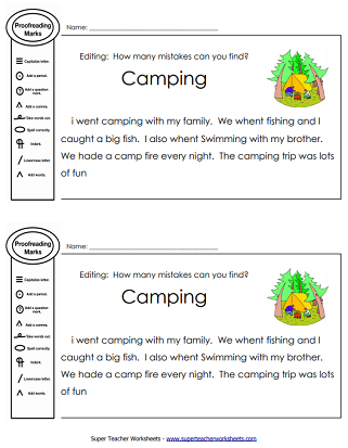 Printable Editing Marks Chart