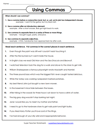 Punctuation Chart Pdf