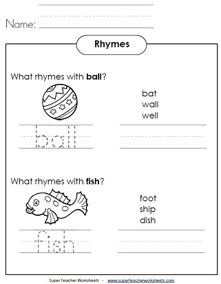 Rhyming Worksheets