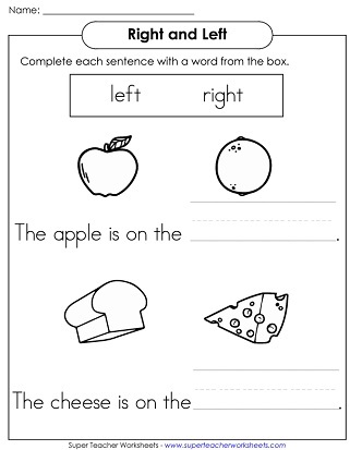 Determine left or right worksheet