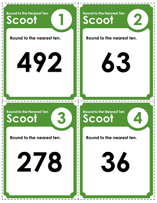 Rounding (Nearest Ten) - Scoot Game