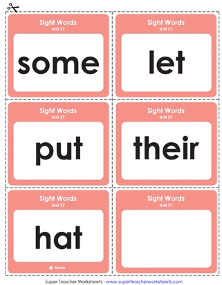 Sight Word Flashcards Printable Sight Word Flashcards Printable