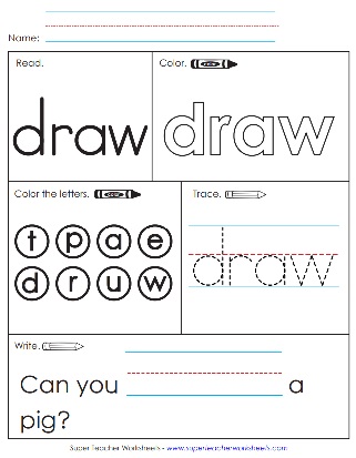 Sight Word - Draw