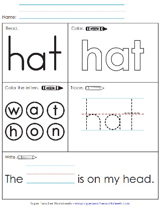 Sight Word PDF: Hat