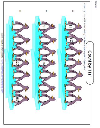 Count By 11s (Worksheets)