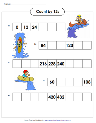 Counting By 12s Chart