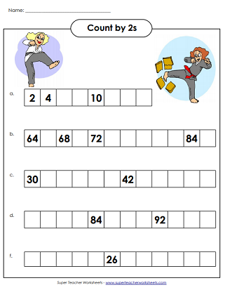 Counting By 2 S Chart