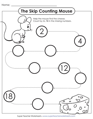 Skip Counting By 2s - Worksheets