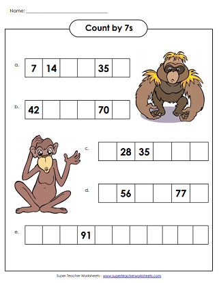 Counting By Sevens Chart