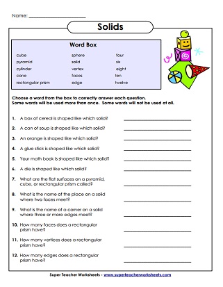 solids word box