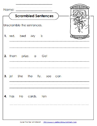 First Grade Spelling Worksheets
