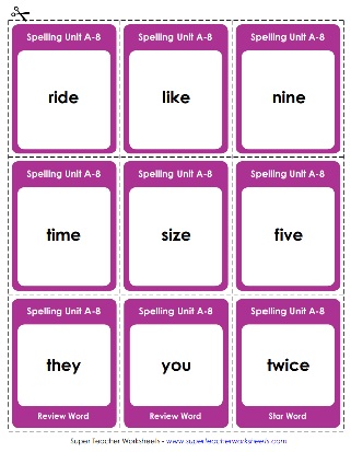 Long I Words - Flashcards