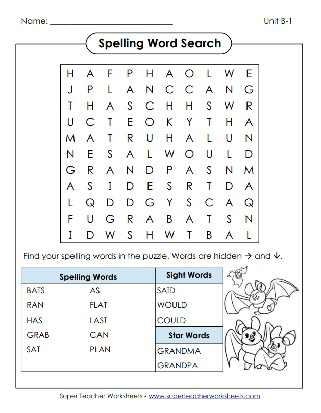 2nd Grade Spelling Worksheets