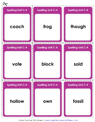 Long and Short O Flashcards