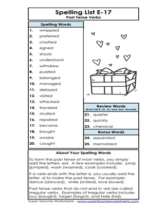 Grade 5 Spelling List