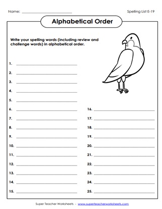 Grade 5 Spelling Worksheets