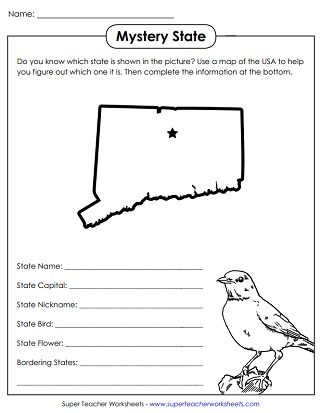State of Connecticut Worksheets (50 States)