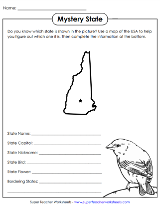 State of New Hampshire Worksheets