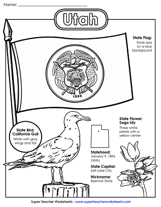 Utah Printables - State Symbols