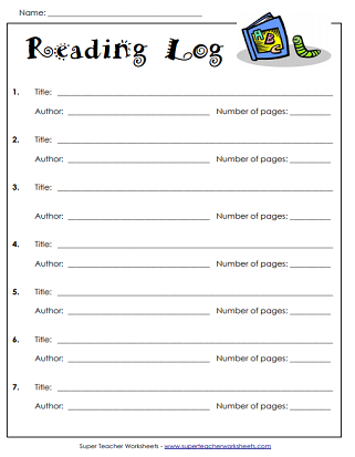 Reading Log (Printable)