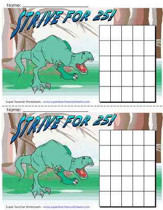 Dinosaur Reward Charts To Print