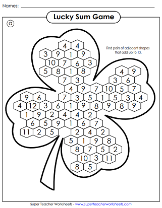 St. Patrick's Day Math Worksheets
