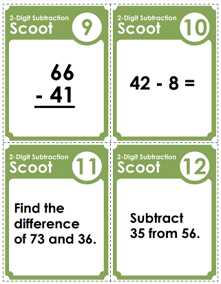 Printable Subtraction Activities