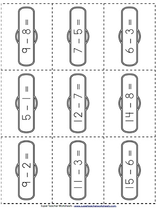 Subtraction Math Game