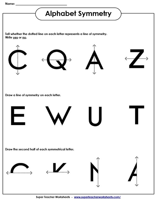 Symmetry Worksheet Year 3 Kidz Activities