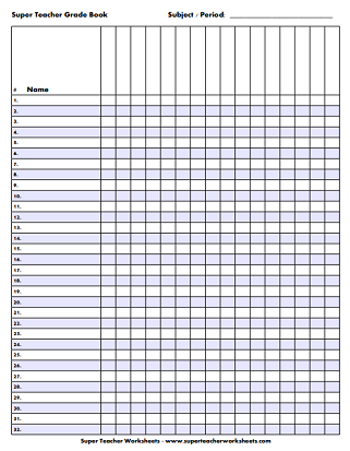 homework tracking sheet