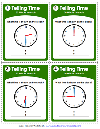 Telling Time Charts For Kids