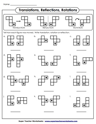 Identifying - Translation, Rotation, Reflection