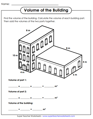 Volume Worksheets - Rectangular Prisms