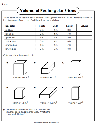 Volume Of Prism Worksheet Pdf Nidecmege