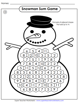 Where winter math worksheets 2nd grade
