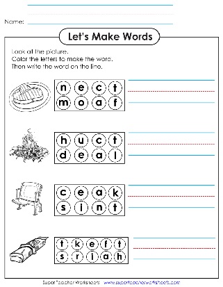 Let's Make Words Worksheet