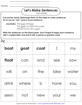 Word Family - oat