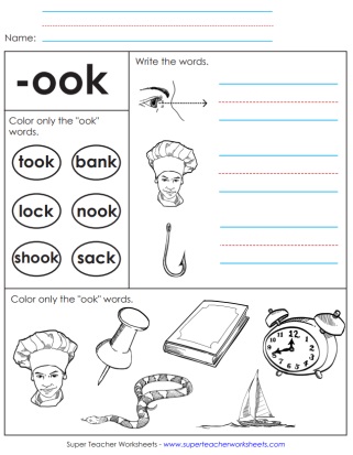 OOK Words Worksheet