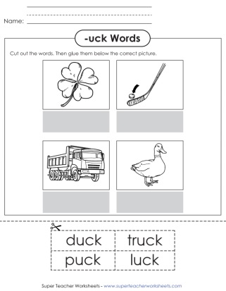 Duck Luck Truck Worksheet
