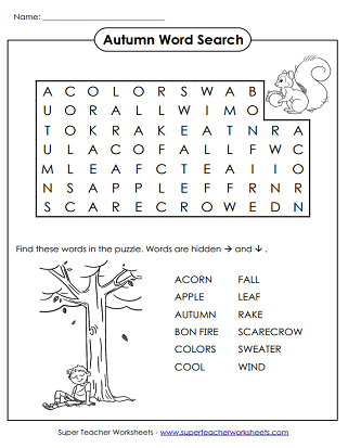 Snow Fort Word Search Puzzle Activity Page with Coloring