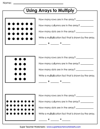 Introduction to Multiplication Worksheet